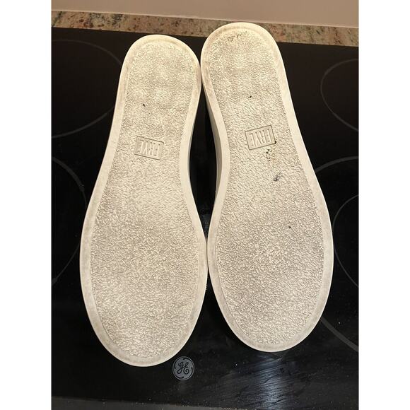 Frye Lena Zip Low Top Black Leather Zipper Sneaker Platform Shoes US W’s 9.5 - Picture 8 of 8